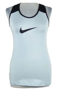 Dámský světlemodro-černý sportovní funkční top Nike 