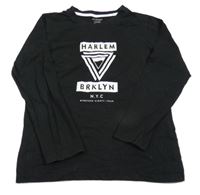 Černé triko s potiskem zn. Primark