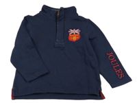 Tmavomodrá mikina s nášivkou Joules