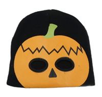 Černá čepice s dýní