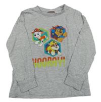 Světlešedé triko s Paw Patrol Nickelodeon