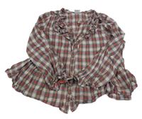 Barevná kostkovaná halenka Next