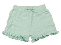 Světlemodré puntíkaté bavlněné kraťasy M&S