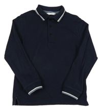 Tmavomodré polo triko M&S
