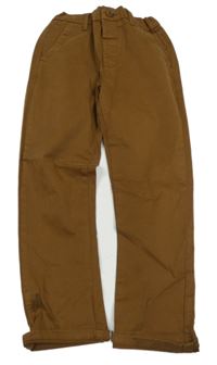 Hnědé chino plátěné kalhoty Next