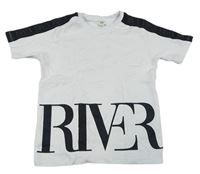 Bílé tričko s logem RIVER ISLAND