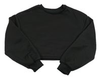 Černá crop mikina Shein