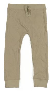 Béžové žebrované tepláky George