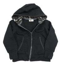 Černá propínací mikina s kapucí Infinity Kids