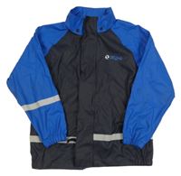 Modro-tmavomodrá nepromokavá bunda 