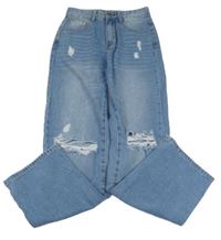 Modré rifle s prošoupáním