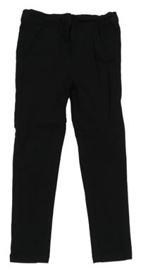 Černé chino kalhoty s volánky Next