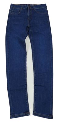 Modré super skinny fit rifle Zara