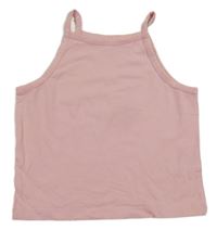 Světlerůžový crop top 