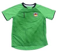 Zeleno-černý funkční fotbalový dres Deutshland H&M