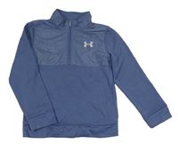 Modrošedá funkční sportovní mikina s logem zn. Under Armour