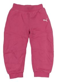 Růžové tepláky s logem Puma 