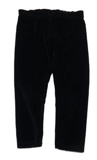 Černé třpytivé sametové legíny F&F