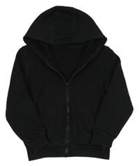 Černá propínací mikina s kapucí George