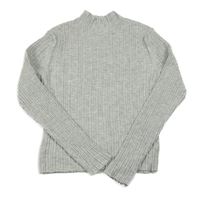 Šedý žebrovaný crop svetr Primark