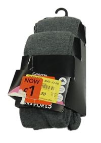 Nové - 2x - Šedé punčocháče George 