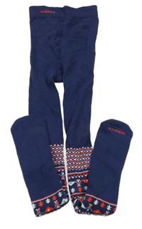 Tmavomodré punčocháče se vzorem Wed´ze