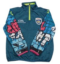 Zeleno-barevná propínací sportovní mikina Masita 