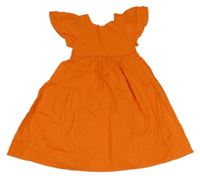 Oranžové plátěné šaty s puntíky Marc O´Polo