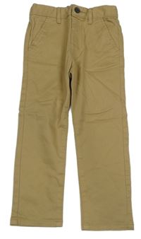 Béžové plátěné chino kalhoty Matalan