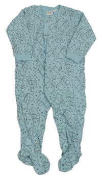 Světlemodrý overal s Pú Disney