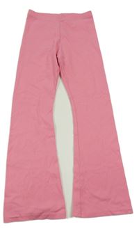 Růžové žebrované flare kalhoty OLD NAVY 