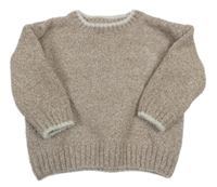 Kakaový melírovaný oversize svetr PRIMARK