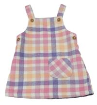 Kostkované teplé šaty s kapsou Nutmeg