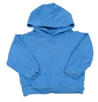 Modrá mikina s kapsou a kapucí PRIMARK