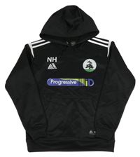 Černá sportovní mikina s logem a kapsou a kapucí PENDLE