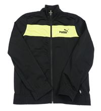 Černo-žlutá thermo propínací mikina s logem PUMA
