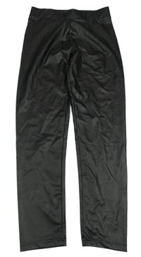 Černé koženkové legíny PEP&CO