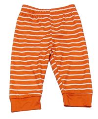 Červeno-bílé pruhované tepláky 