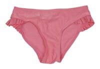 Růžové plavkové kalhotky s volánky H&M
