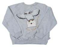 Šedá melírovaná mikina s Hedwigou - Harry Potter H&M