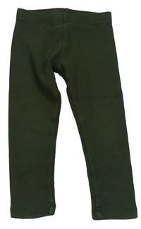 Khaki žebrované legíny Next