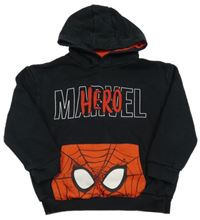 Černá mikina se Spidermanem a kapucí George
