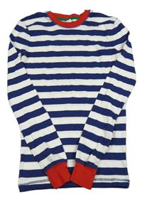 Modro-bílé pruhované triko Mini Boden