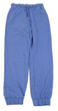 Modrofialové žebrované tepláky Primark