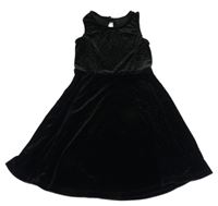 Černé sametové šaty s hvězdami Nutmeg