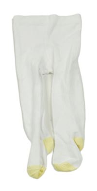 Bílé punčocháče Tu