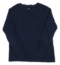 Tmavomodré triko H&M