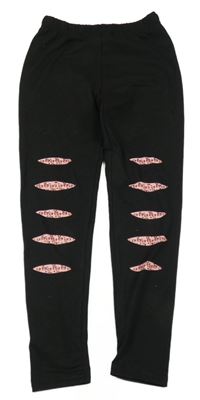 Černé legíny se vzorem