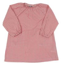 Růžovo-bílé kostkované šaty Lupilu