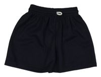 Tmavomodré žebrované sportovní kraťasy